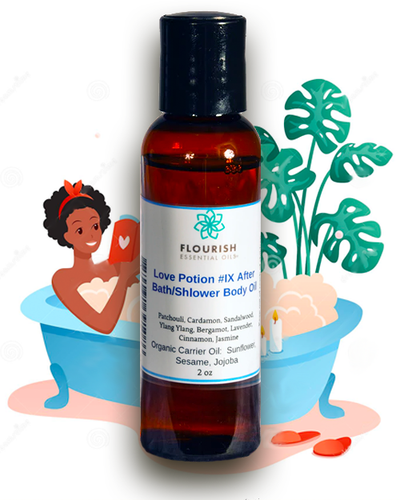 Love Potion #IX After Bath/Shower Body Oil 2 oz
